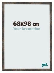 Marco de Fotos 68x98 cm Metal Oxidado MDF Bologna Delantera Tamano | Yourdecoration.es