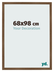 Marco de Fotos 68x98 cm Roble Rustico MDF Bologna Delantera Tamano | Yourdecoration.es
