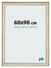 Marco de Fotos 68x98cm Brillo Metalico MDF Lazio Delantera Tamano | Yourdecoration.es