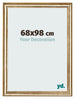 Marco de Fotos 68x98cm Dorado Antiguo MDF Lazio Delantera Tamano | Yourdecoration.es