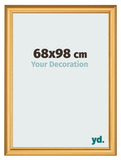 Marco de Fotos 68x98cm Dorado Matte MDF Lazio Delantera Tamano | Yourdecoration.es