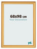 Marco de Fotos 68x98cm Dorado Matte MDF Lazio Delantera Tamano | Yourdecoration.es