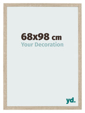 Marco de Fotos 68x98cm Roble Sonoma MDF Bologna Delantera Tamano | Yourdecoration.es