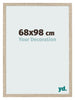 Marco de Fotos 68x98cm Roble Sonoma MDF Bologna Delantera Tamano | Yourdecoration.es