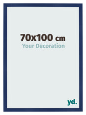 Marco de Fotos 70x100cm Azul Oscuro Barrido MDF Bologna Delantera Tamano | Yourdecoration.es