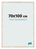 Marco de Fotos 70x100cm Blanco Vintage MDF Bologna Delantera Tamano | Yourdecoration.es