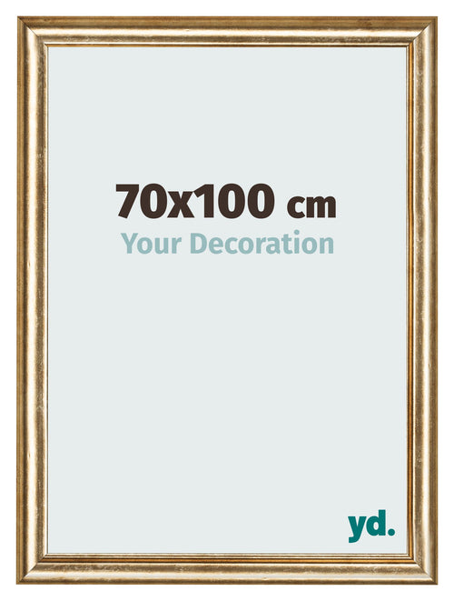 Marco de Fotos 70x100cm Dorado Antiguo MDF Lazio Delantera Tamano | Yourdecoration.es