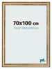 Marco de Fotos 70x100cm Dorado Antiguo MDF Lazio Delantera Tamano | Yourdecoration.es