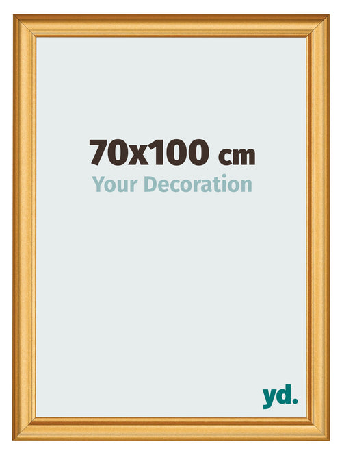 Marco de Fotos 70x100cm Dorado Matte MDF Lazio Delantera Tamano | Yourdecoration.es