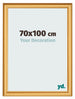 Marco de Fotos 70x100cm Dorado Matte MDF Lazio Delantera Tamano | Yourdecoration.es