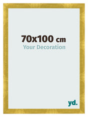 Marco de Fotos 70x100cm Dorado Vintage MDF Pisa Delantera Tamano | Yourdecoration.es