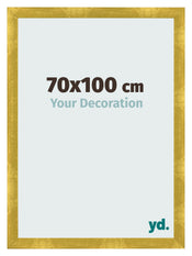 Marco de Fotos 70x100cm Dorado Vintage MDF Pisa Delantera Tamano | Yourdecoration.es