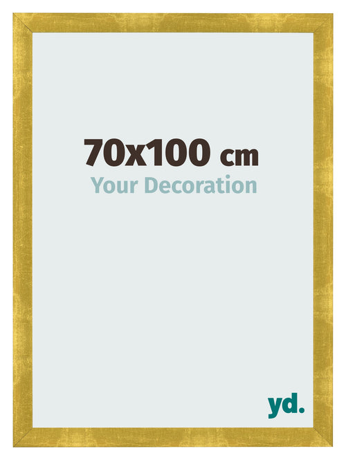 Marco de Fotos 70x100cm Dorado Vintage MDF Pisa Delantera Tamano | Yourdecoration.es