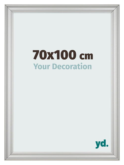 Marco de Fotos 70x100cm Plateado Mate MDF Lazio Delantera Tamano | Yourdecoration.es