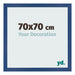 Marco de Fotos 70x70 cm Azul Oscuro MDF Bologna Delantera Tamano | Yourdecoration.es