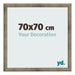 Marco de Fotos 70x70 cm Metal Vintage MDF Bologna Delantera Tamano | Yourdecoration.es