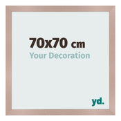 Marco de Fotos 70x70 cm Rosa Viejo MDF Bologna Delantera Tamano | Yourdecoration.es