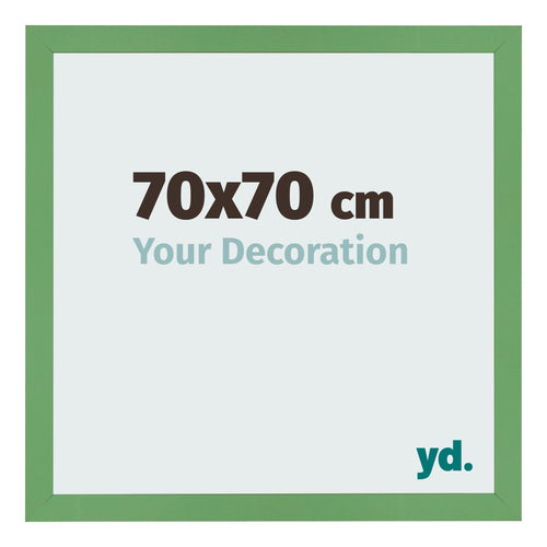 Marco de Fotos 70x70 cm Verde MDF Bologna Delantera Tamano | Yourdecoration.es