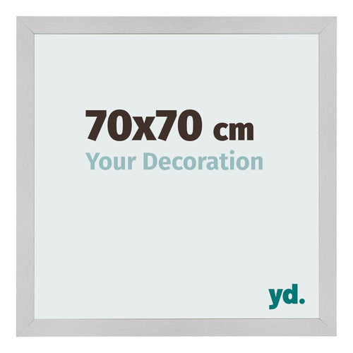 Marco de Fotos 70x70cm Acero Inoxidable MDF Bologna Delantera Tamano | Yourdecoration.es