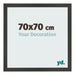 Marco de Fotos 70x70cm Antracita MDF Bologna Delantera Tamano | Yourdecoration.es