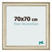 Marco de Fotos 70x70cm Brillo Metalico MDF Lazio Delantera Tamano | Yourdecoration.es
