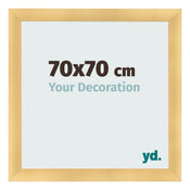 Marco de Fotos 70x70cm Dorado Vintage MDF Pisa Delantera Tamano | Yourdecoration.es