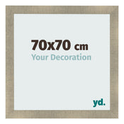 Marco de Fotos 70x70cm Dorado Vintage MDF Pisa Delantera Tamano | Yourdecoration.es