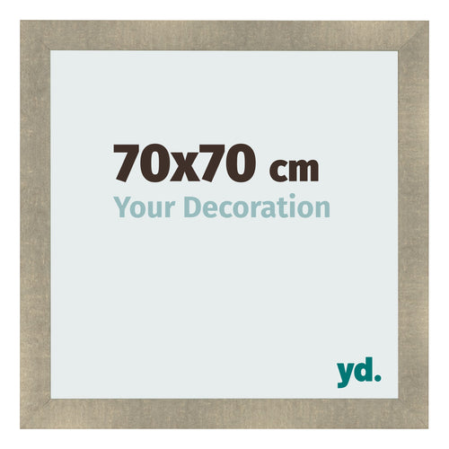 Marco de Fotos 70x70cm Dorado Vintage MDF Pisa Delantera Tamano | Yourdecoration.es