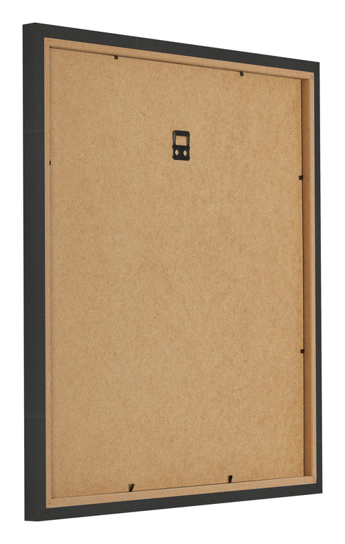 Marco de Fotos 70x70cm Negro Grano De Madera MDF Bologna Trasera Oblicuo | Yourdecoration.es