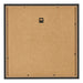 Marco de Fotos 70x70cm Negro Grano De Madera MDF Bologna Trasera | Yourdecoration.es