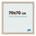 Marco de Fotos 70x70cm Roble Sonoma MDF Bologna Delantera Tamano | Yourdecoration.es