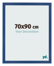 Marco de Fotos 70x90 cm Azul Oscuro MDF Bologna Delantera Tamano | Yourdecoration.es