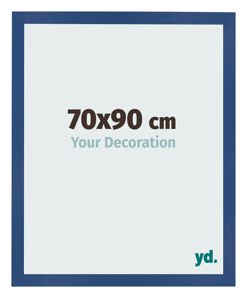 Marco de Fotos 70x90 cm Azul Oscuro MDF Bologna Delantera Tamano | Yourdecoration.es