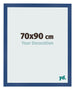 Marco de Fotos 70x90 cm Azul Oscuro MDF Bologna Delantera Tamano | Yourdecoration.es