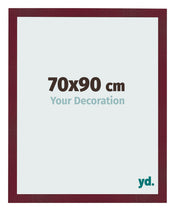 Marco de Fotos 70x90 cm Vino Tinto Barrido MDF Bologna Delantera Tamano | Yourdecoration.es