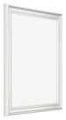 Marco de Fotos 70x90cm Blanco Barrido MDF Lazio Delantera Oblicuo | Yourdecoration.es