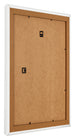 Marco de Fotos 70x90cm Blanco Barrido MDF Lazio Trasera Oblicuo | Yourdecoration.es