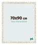 Marco de Fotos 70x90cm Blanco Vintage MDF Bologna Delantera Tamano | Yourdecoration.es