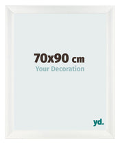 Marco de Fotos 70x90cm Blanco Vintage MDF Pisa Delantera Tamano | Yourdecoration.es