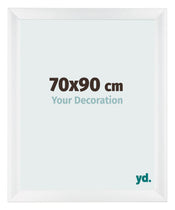 Marco de Fotos 70x90cm Blanco Vintage MDF Pisa Delantera Tamano | Yourdecoration.es