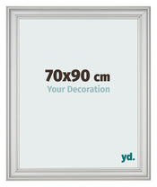 Marco de Fotos 70x90cm Plateado Mate MDF Lazio Delantera Tamano | Yourdecoration.es
