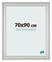 Marco de Fotos 70x90cm Plateado Mate MDF Lazio Delantera Tamano | Yourdecoration.es