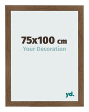 Marco de Fotos 75x100 cm Roble Rustico MDF Bologna Delantera Tamano | Yourdecoration.es