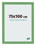 Marco de Fotos 75x100 cm Verde MDF Bologna Delantera Tamano | Yourdecoration.es