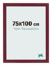 Marco de Fotos 75x100 cm Vino Tinto Barrido MDF Bologna Delantera Tamano | Yourdecoration.es