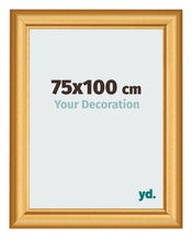 Marco de Fotos 75x100cm Dorado Matte MDF Lazio Delantera Tamano | Yourdecoration.es