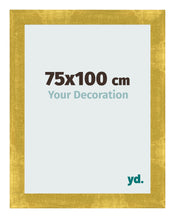 Marco de Fotos 75x100cm Dorado Vintage MDF Pisa Delantera Tamano | Yourdecoration.es
