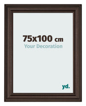 Marco de Fotos 75x100cm Roble Oscuro MDF Lazio Delantera Tamano | Yourdecoration.es