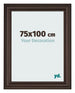 Marco de Fotos 75x100cm Roble Oscuro MDF Lazio Delantera Tamano | Yourdecoration.es