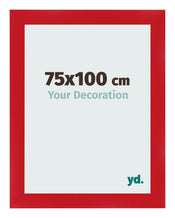 Marco de Fotos 75x100cm Rojo MDF Pisa Delantera Tamano | Yourdecoration.es